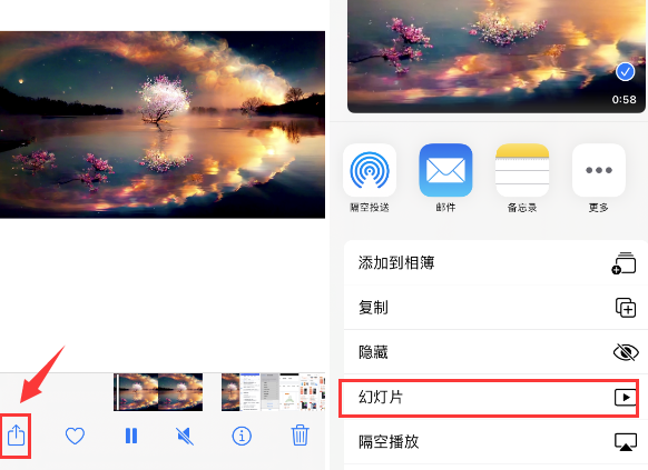 罗湖苹果14维修店分享iPhone14相册视频如何循环播放 