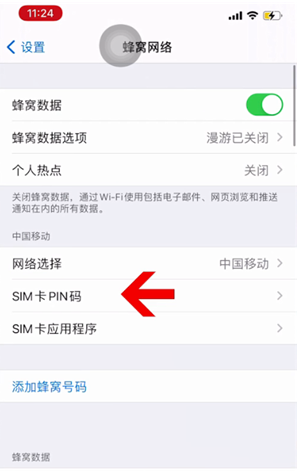 罗湖苹果14维修网分享如何给iPhone14的SIM卡设置密码 