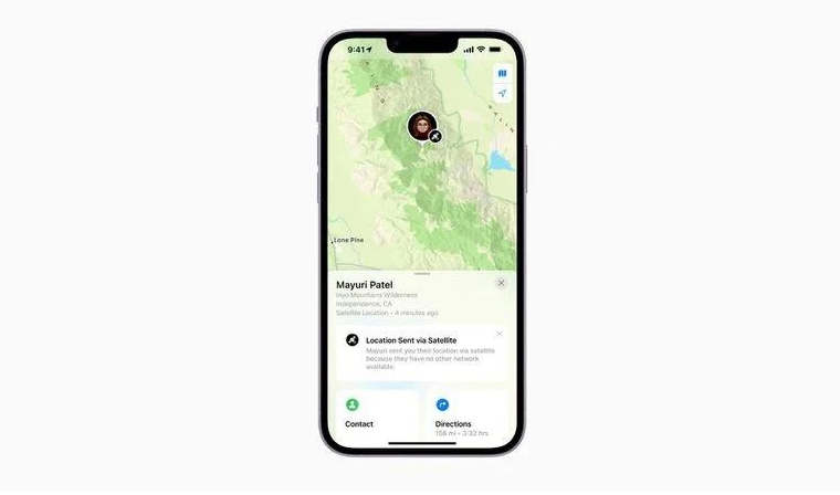 罗湖苹果14维修分享iPhone14系列中 FindMy功能通过卫星分享位置方法教程 